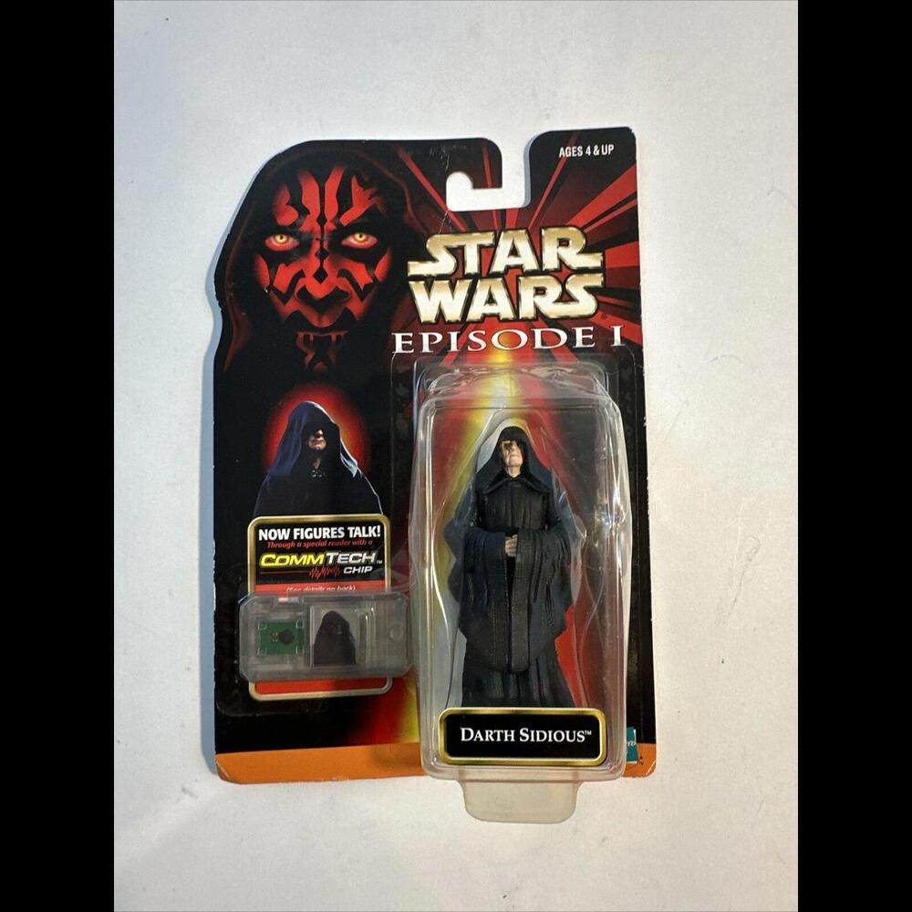 1998 Star Wars Episode 1 Darth Sidious Commtech Chip Action Figure Collection 2